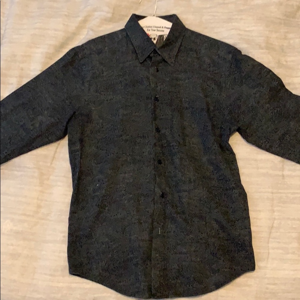 Naked & Famous kimono weave long sleeve shirt.